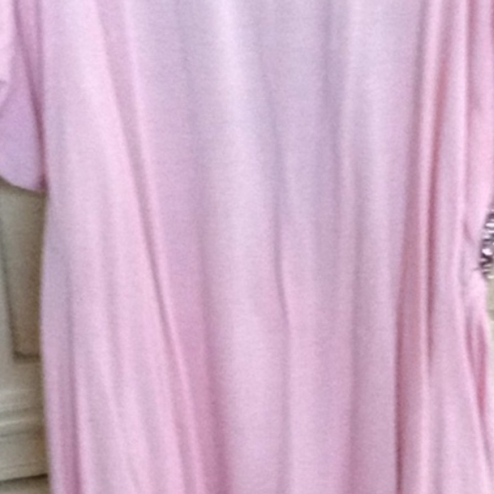 Pink Sleeveless Dress with Floral Accents - Picture 5 of 5